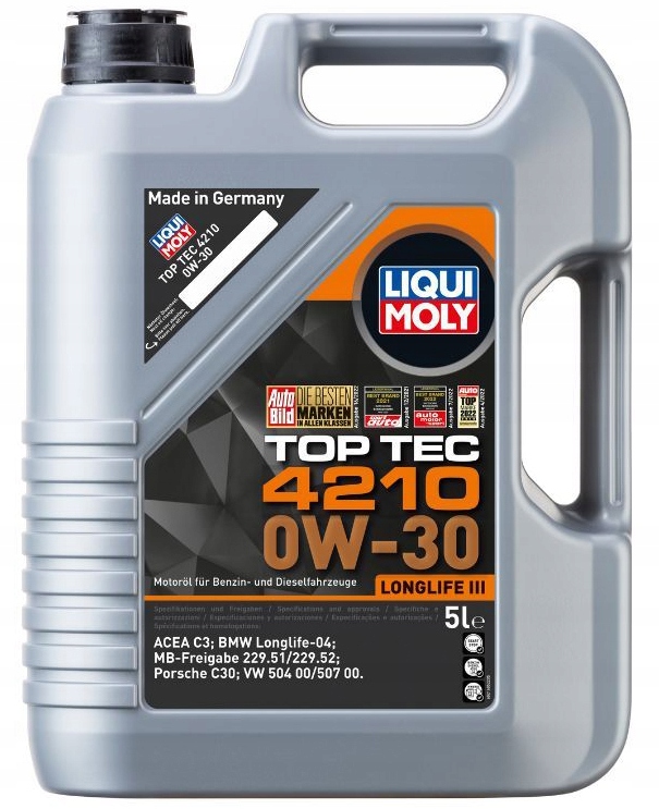 Olej Liqui Moly Top Tec 4210 0W30 504/507 C3 5L