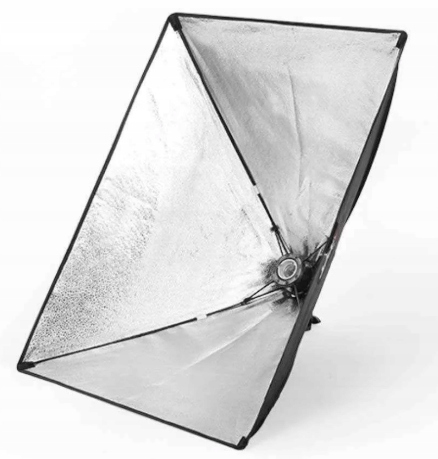 OŚWIETLENIE FOTOGRAFICZNE 1x SOFTBOX 50x70cm GEEKOTO Z ŻARÓWKĄ
