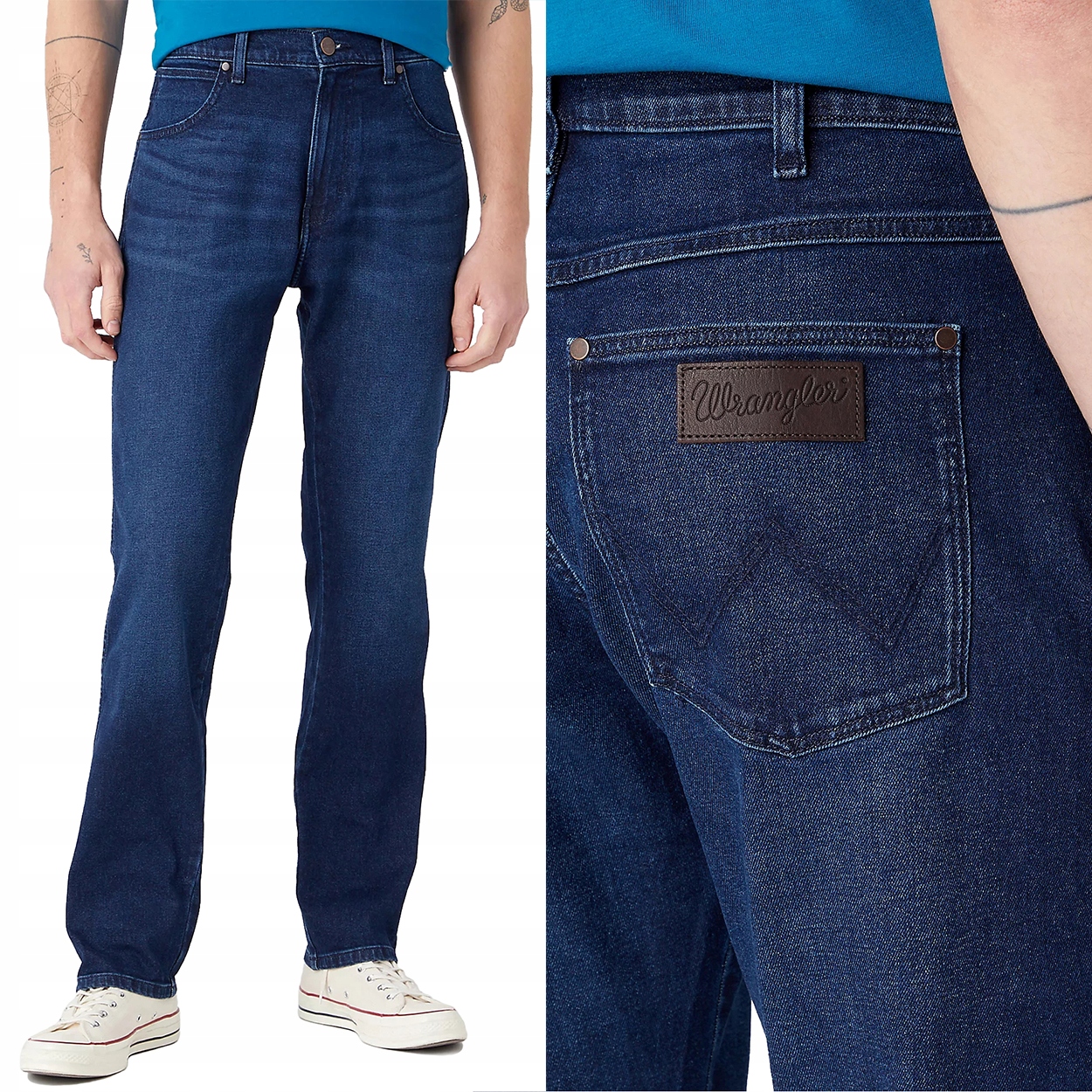 Wrangler Frontier relaxed Launch Pad jednoduché volné džínové kalhoty W32 L32