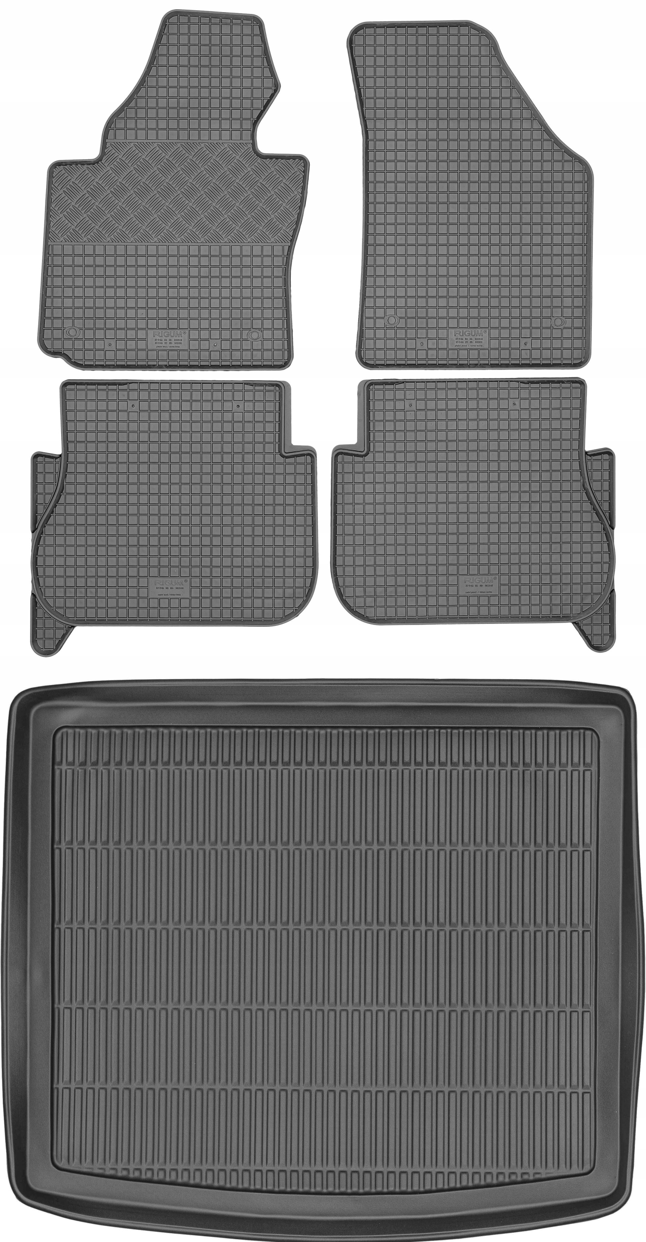Vw Caddy III Kombi 5os 2003-2010 Sada Gumové rohože rohož