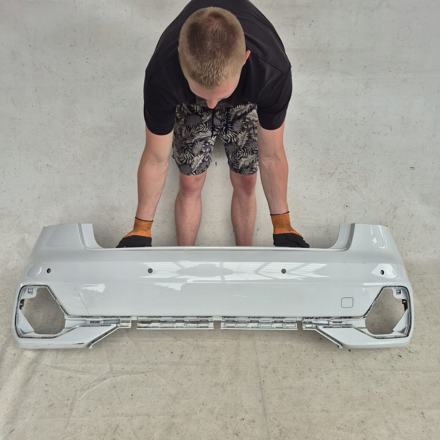 AUDI A1 II 2 82A S-LINE 18-> bumper rear part rear PDC