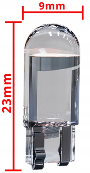 KRYSTALICZNA ŻARÓWKA SAMOCHODOWA LED W5W T10 SPHERE COB 360' BIAŁA Numer katalogowy części ML-W5W-1