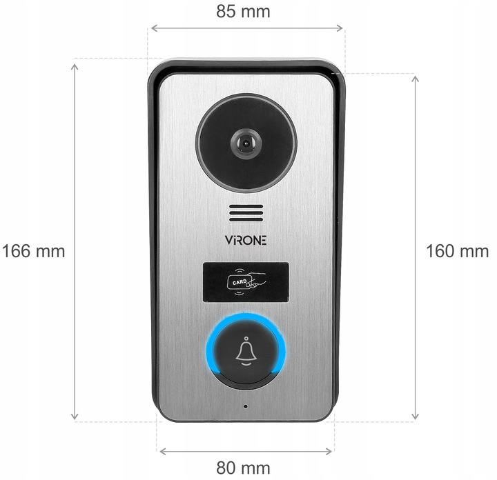 WIDEODOMOFON LCD 7' DOMOFON FURTKA BRAMA VIDEO HD Typ domofonu Przewodowy