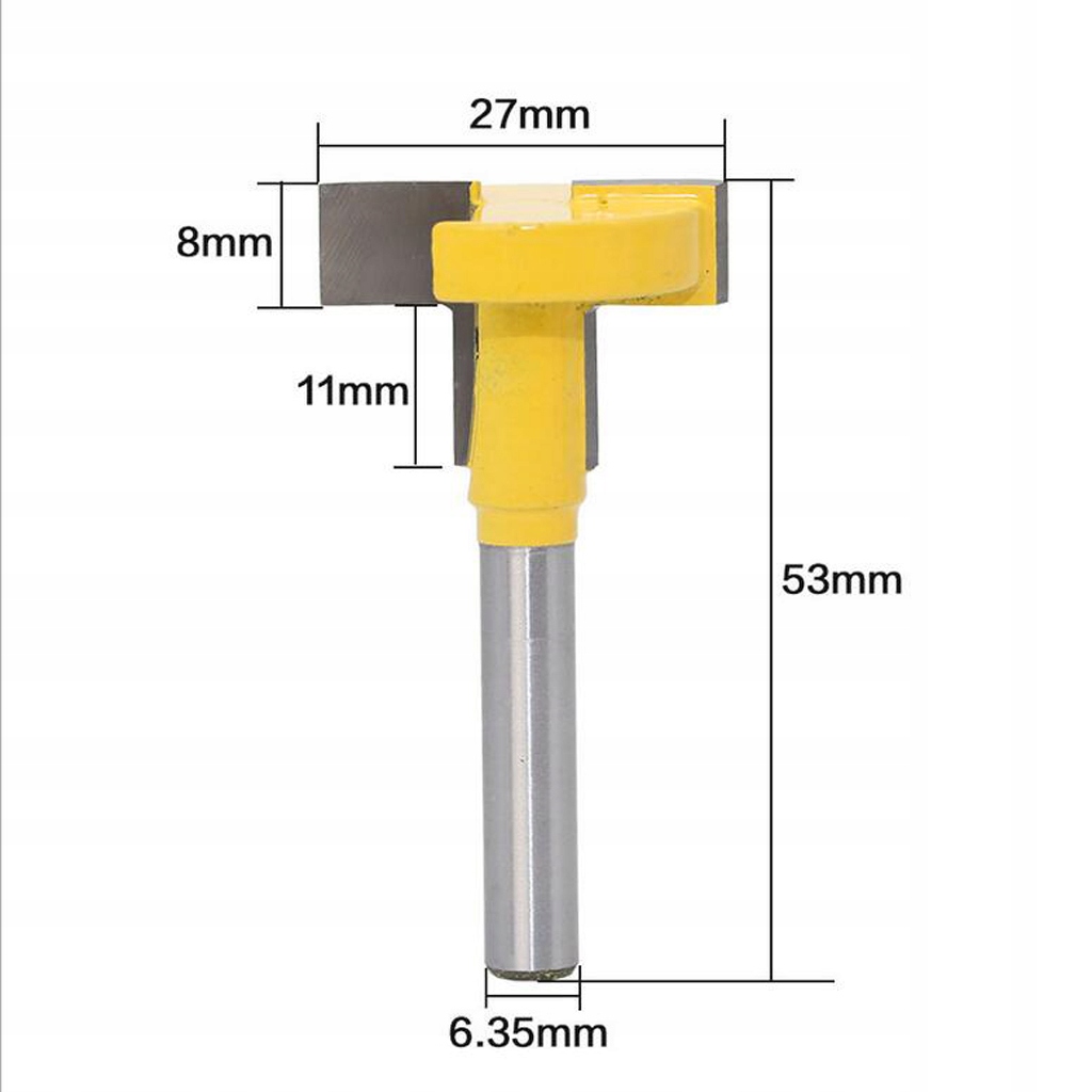 1/4 Shank T-Track Frez do rowków T-Track Zastosowanie MDF