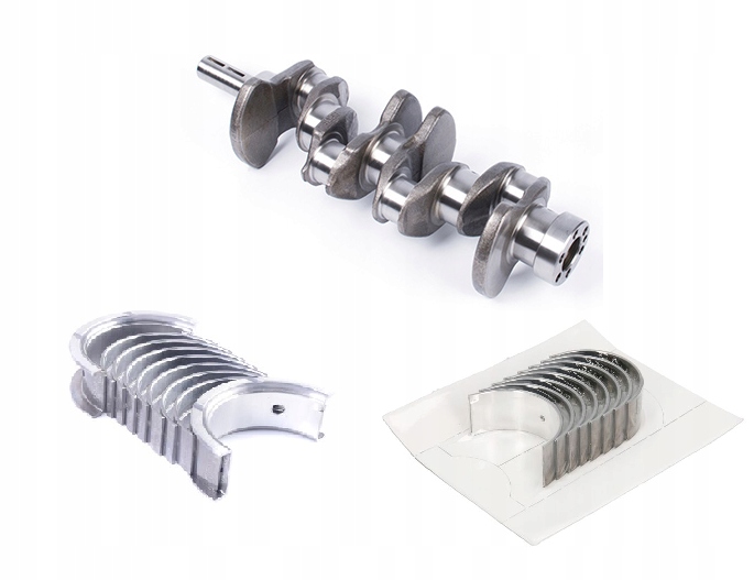 Wał korbowy z panewkami MITSUBISHI 2.5D 86-04 4D56