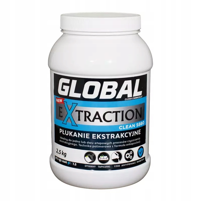 Levně Global Extraction Clean S880 2,5Kg – čisticí prostředek na oplachování
