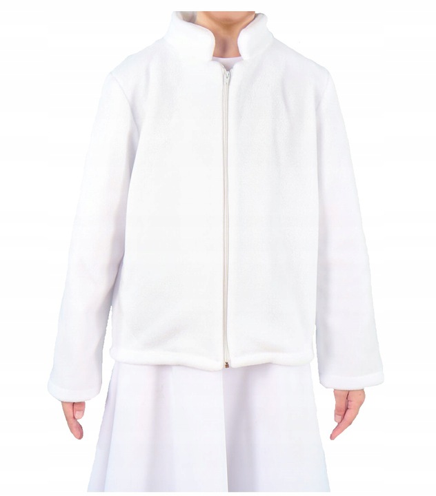 140 BIAŁY POLAR OKRYCIE Komunijne dla chłopca