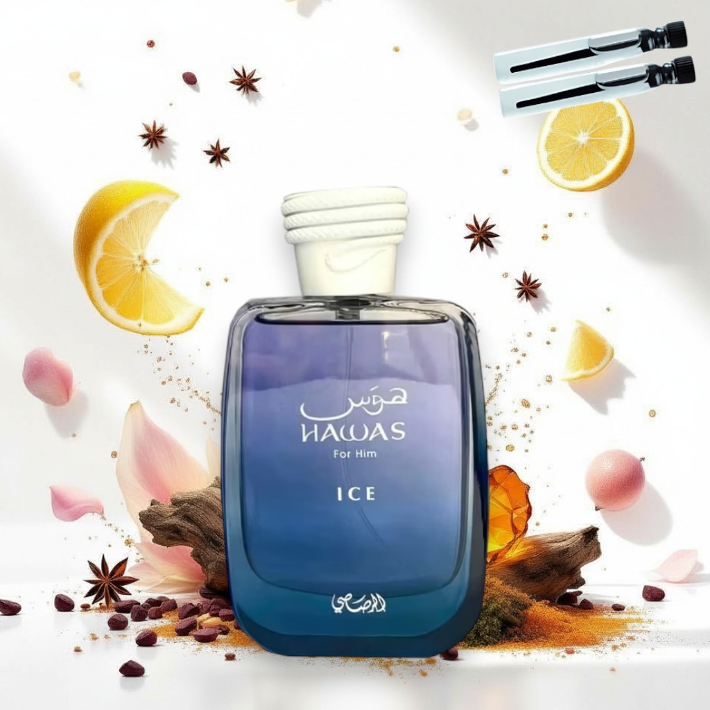 Parfém Rasasi Hawas Ice 100 ml 2 vzorky Dárek