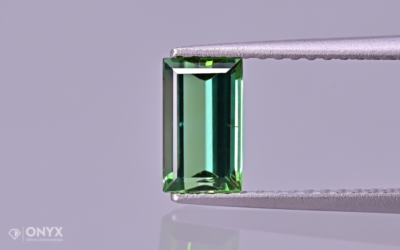 Turmalín Verdelit fazetovaný obdélník 7x4 mm