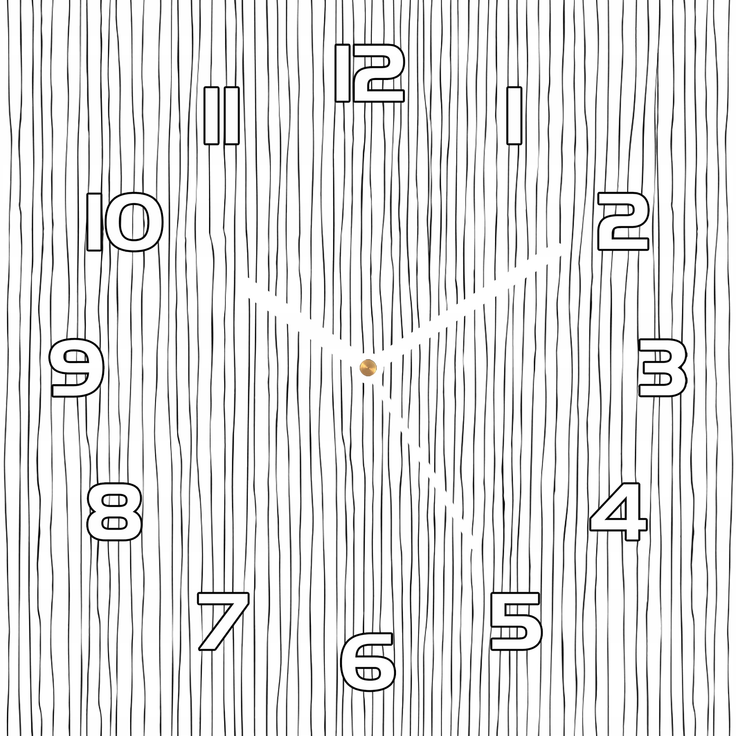 

Zegar na szkle do salonu Niewyraźne linie 30x30 cm