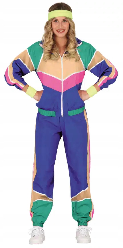 Kostým teplákovka 80. léta Dresiarz Karneval Ortalion Převlek Dresa
