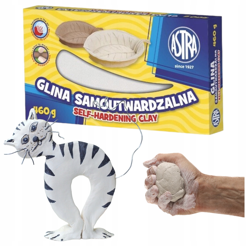 

Glina samoutwardzalna rzeźbiarska biała Astra 460g