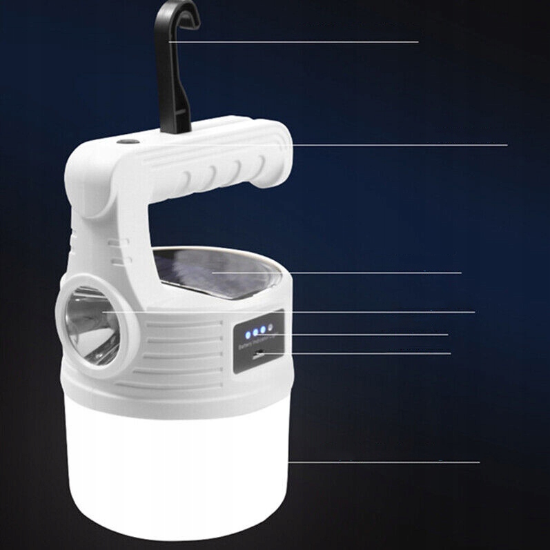 LAMPA KEMPINGOWA LED LATARNIA PRZENOŚNE OŚWIETLENIE KEMPINGOWE DO NAMIOTÓW Liczba diod 42