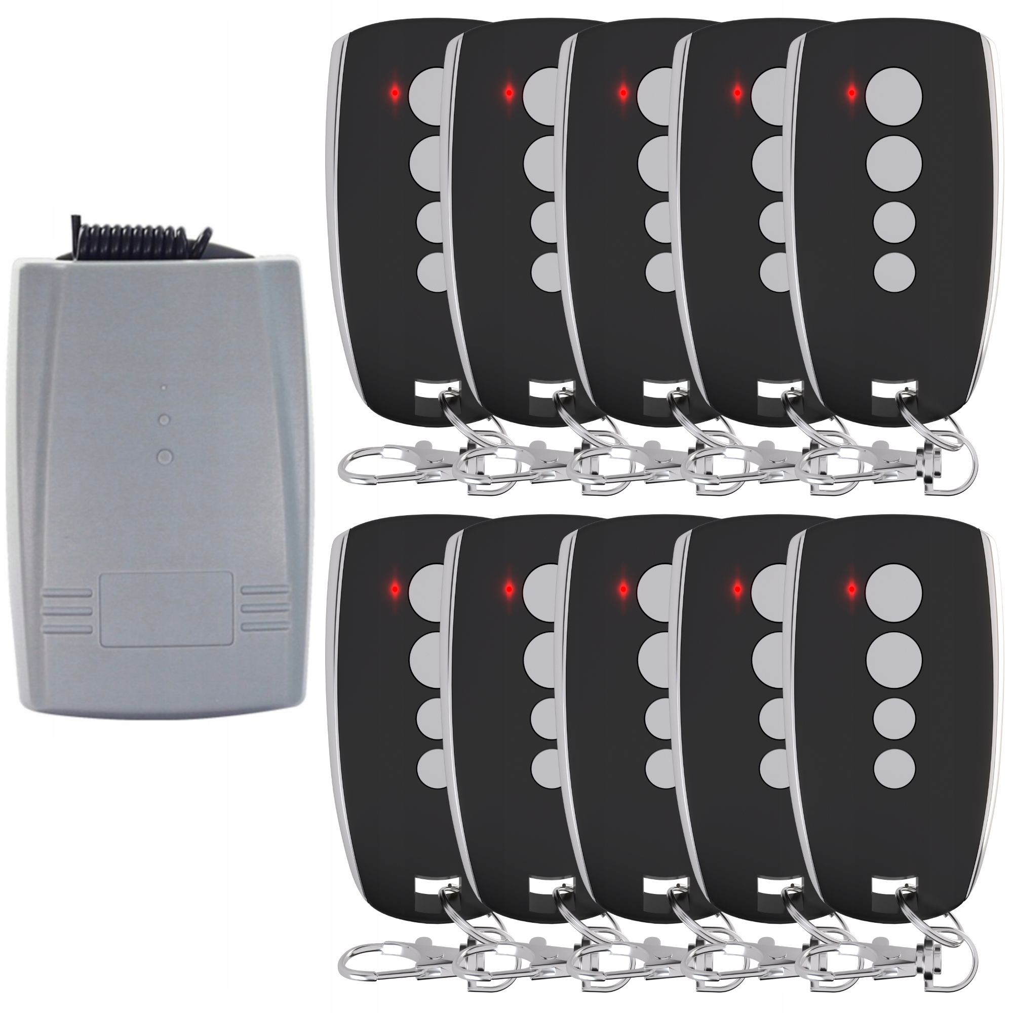 Sada 10 diaľkových ovládačov plus univerzálny rádioprijímač 433 MHz KeeLoq, Diaľkový Ovládač