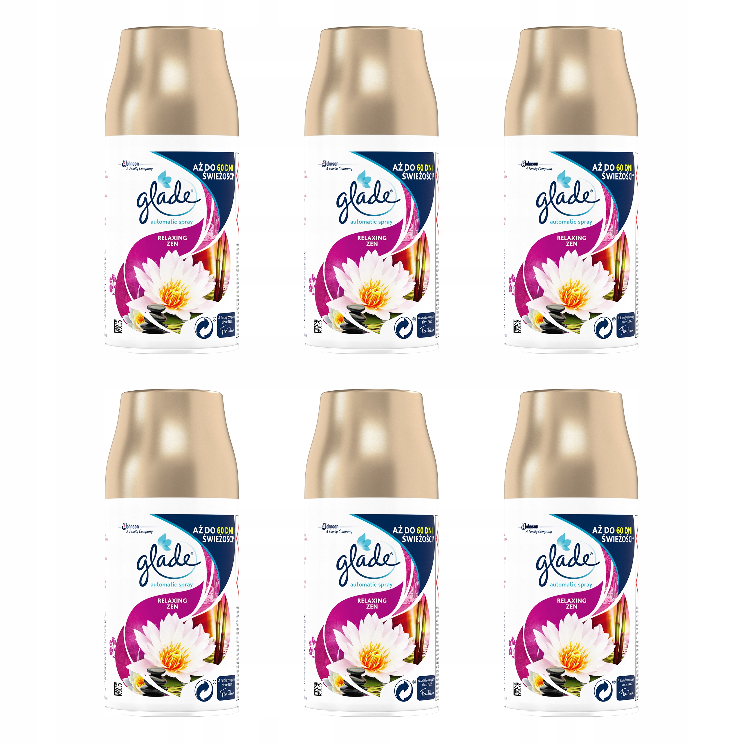 

Glade Odświeżacz Relaxing Zen Zapas 6x269ml