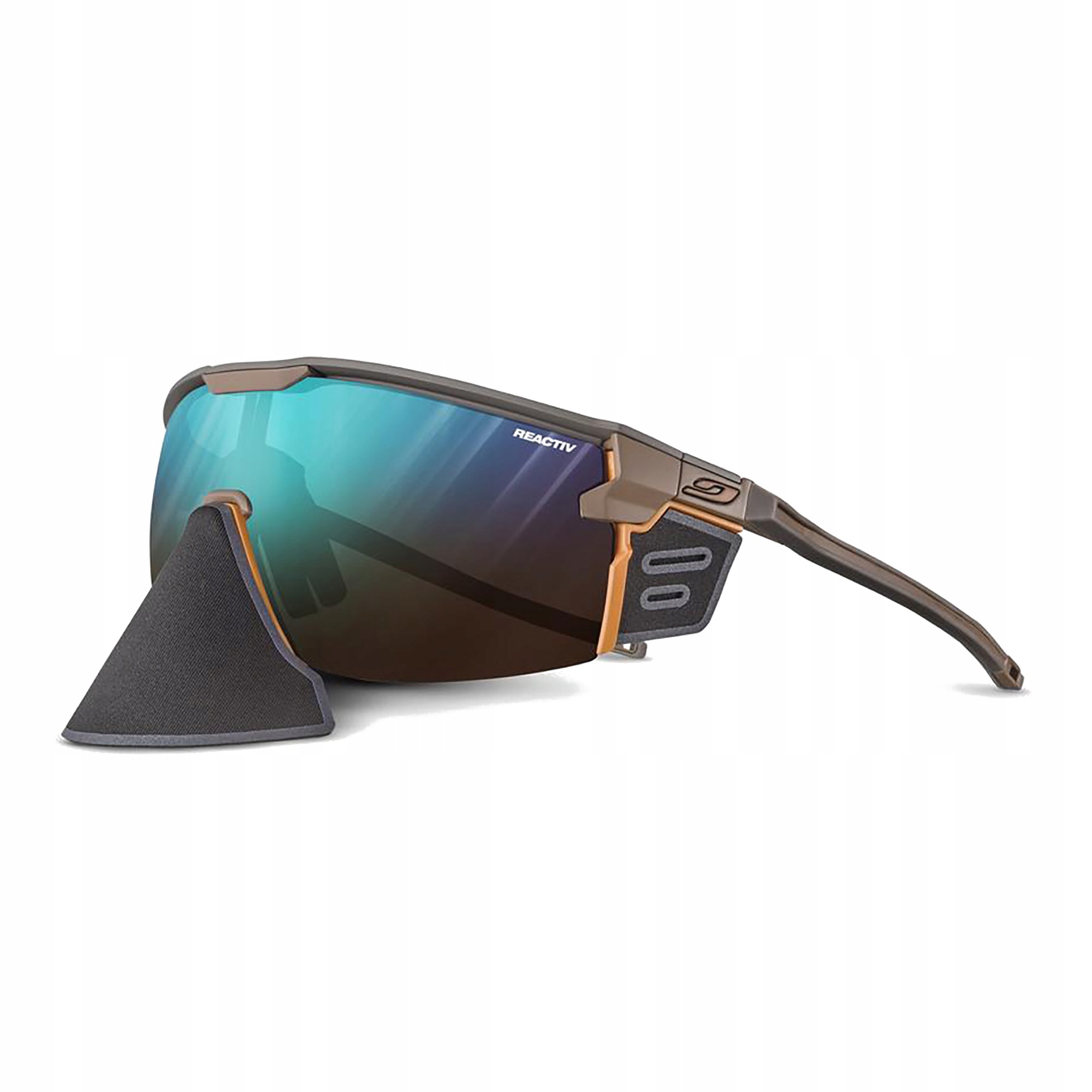 Okulary przeciwsłoneczne Julbo Ultimate Cover Reactiv matt brown/orange