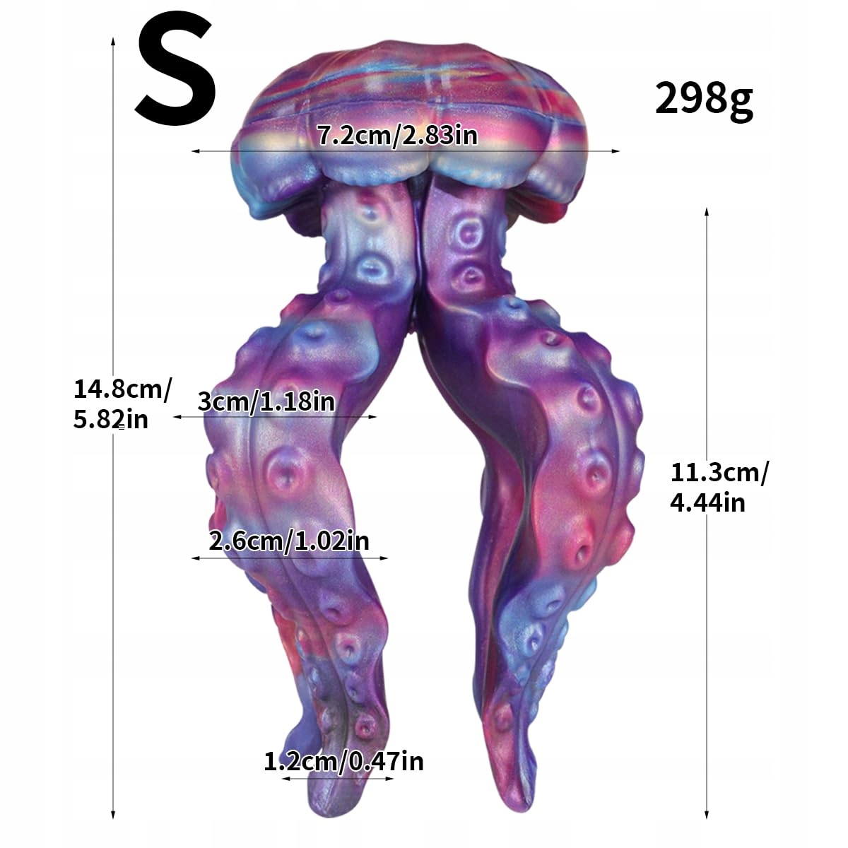 ANIMAL MONSTER DILDO Silikonowy Ośmiornica Tentacle Anal Plug — miniatura 2