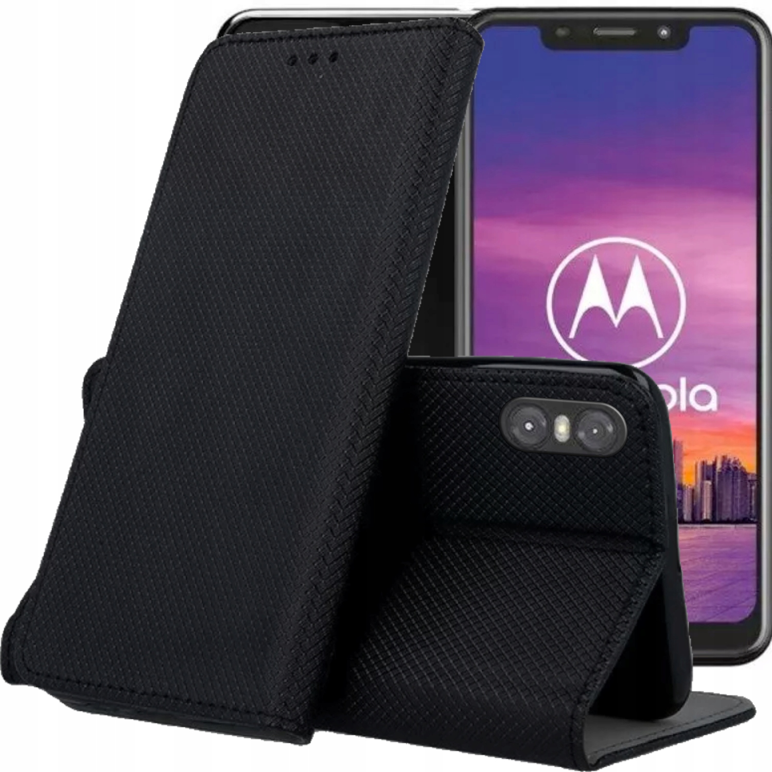 

Etui Z Klapką Do Motorola One Magnetyczne Futerał