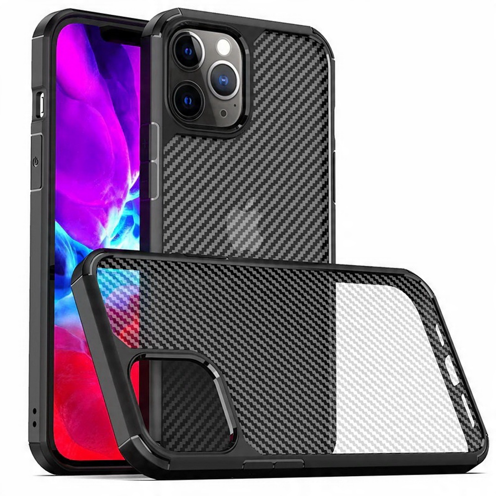 

D-Pro Carbon Case Etui Matowe do iPhone 12/12 Pro