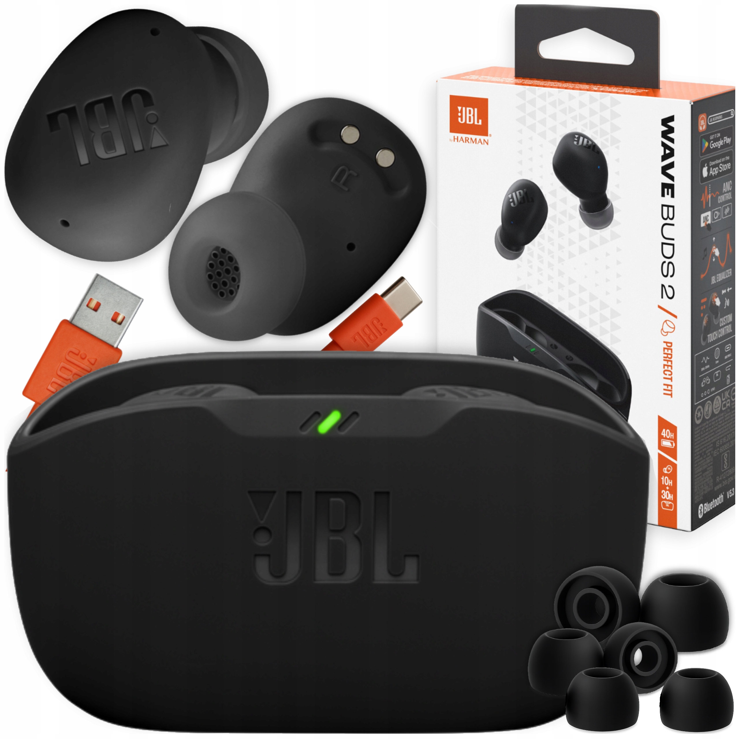 Jbl Wave Buds 2 Anc Bezdrátová sluchátka do uší Bluetooth