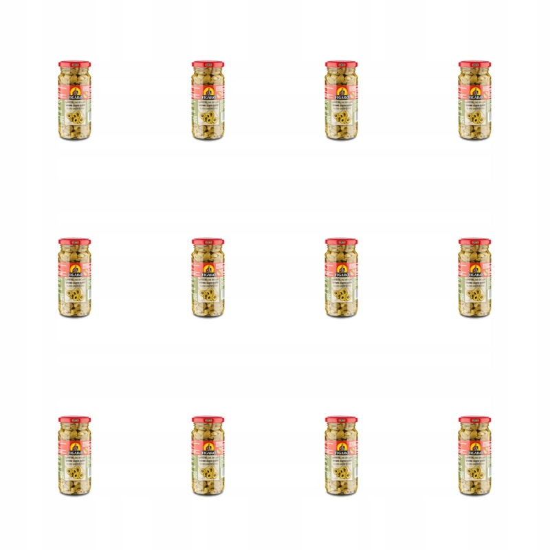 Zelené olivy krájené 240 g/130 g Figaro X12