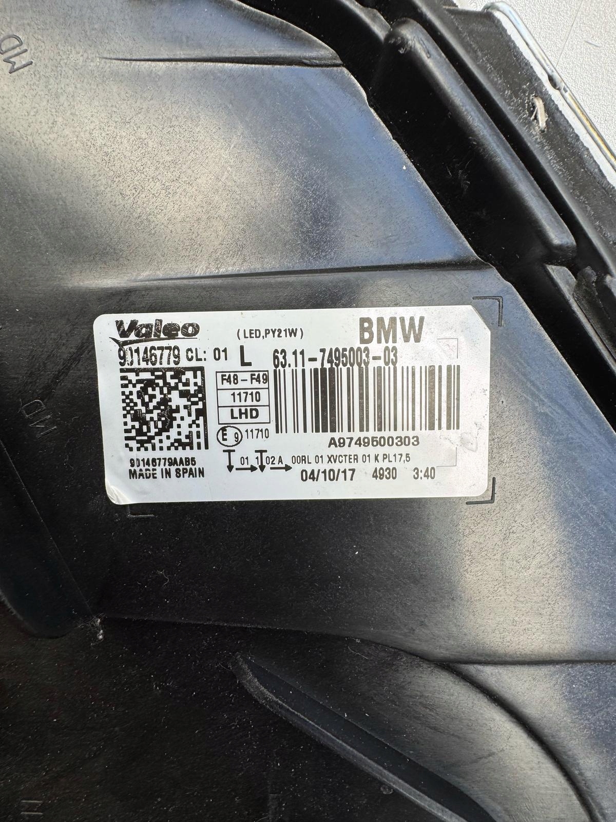 lights BMW X1 F48 F49 Full Led left right 2018
