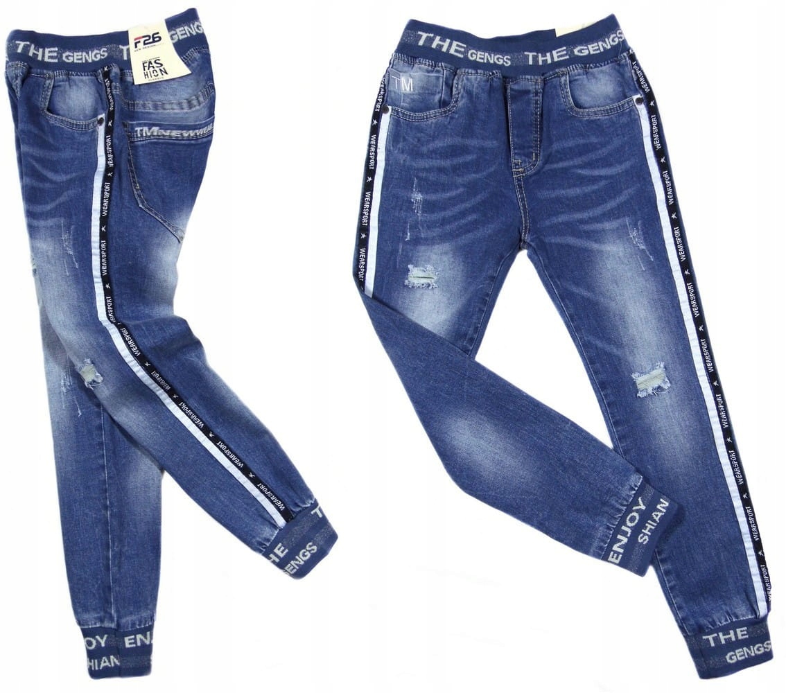 

Joggery miękkie Spodnie jeans 164C Drive 134/140