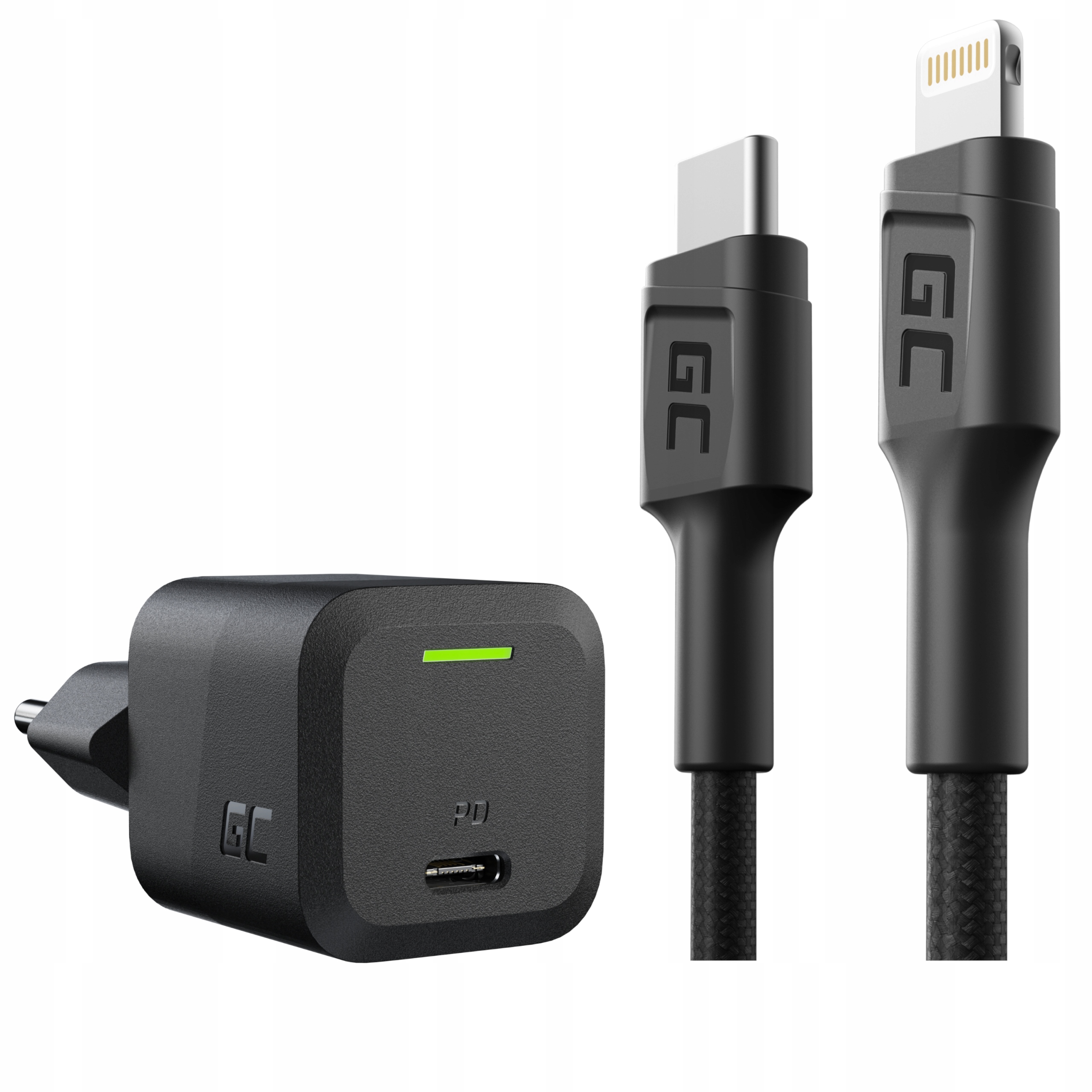 Фото - Кабель Gc Szybka Ładowarka GaN 33W Power Delivery Kabel Usb-c do Lightning MFi 1m 