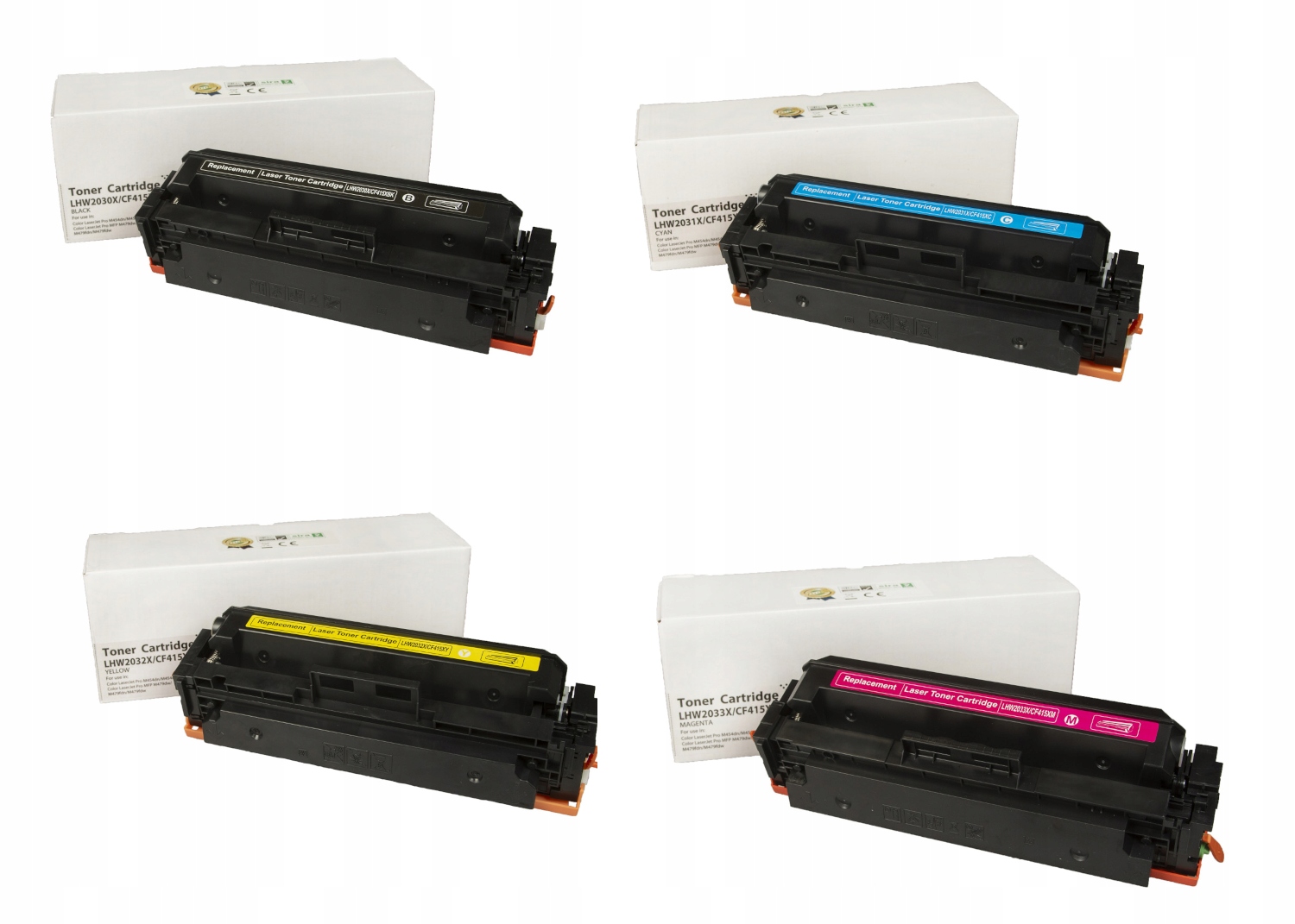4x Toner 415X do Hp Color LaserJet Pro M454dn M454dw M479fdw z Chip