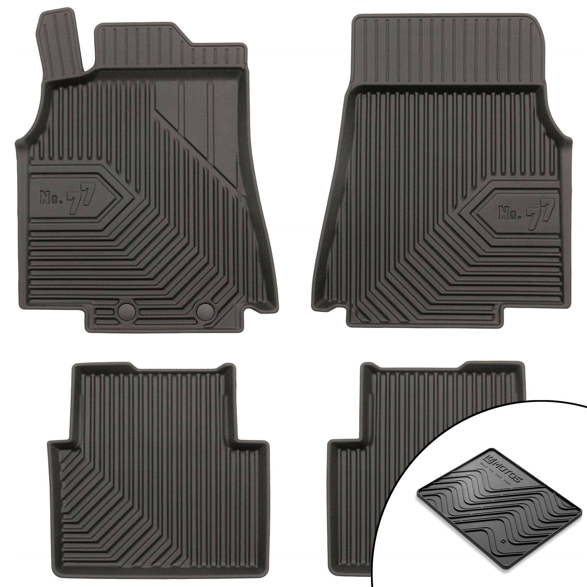 Gumové koberce č.77 Mercedes třídy A W169 2004-2012 Hatchback rohož grat