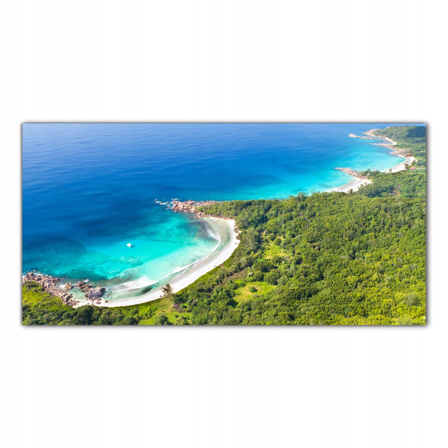 

Obraz na szkle Foto Plaża Tropiki Wybrzeże 120x60