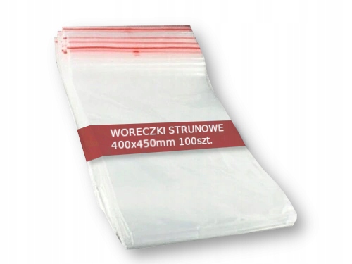 

Torebki Woreczki Strunowe 400x450 mm 40x45 100SZT