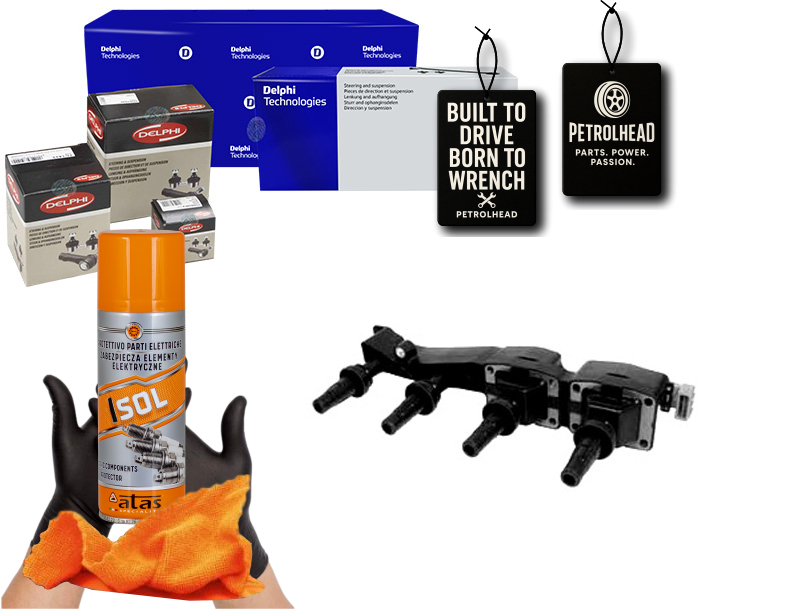 Zapalovací Cívka Peugeot 307 1,6 00- Delphi #Petrolhead Pro+ Kit4