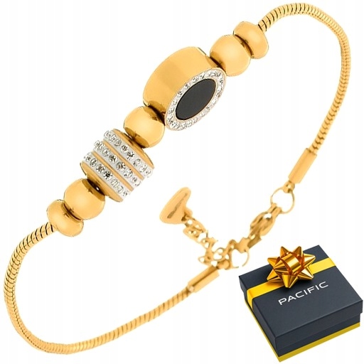 Náramek Pacific Vani zlatý se zirkony Ideální Jako Dárek Pro Ženu