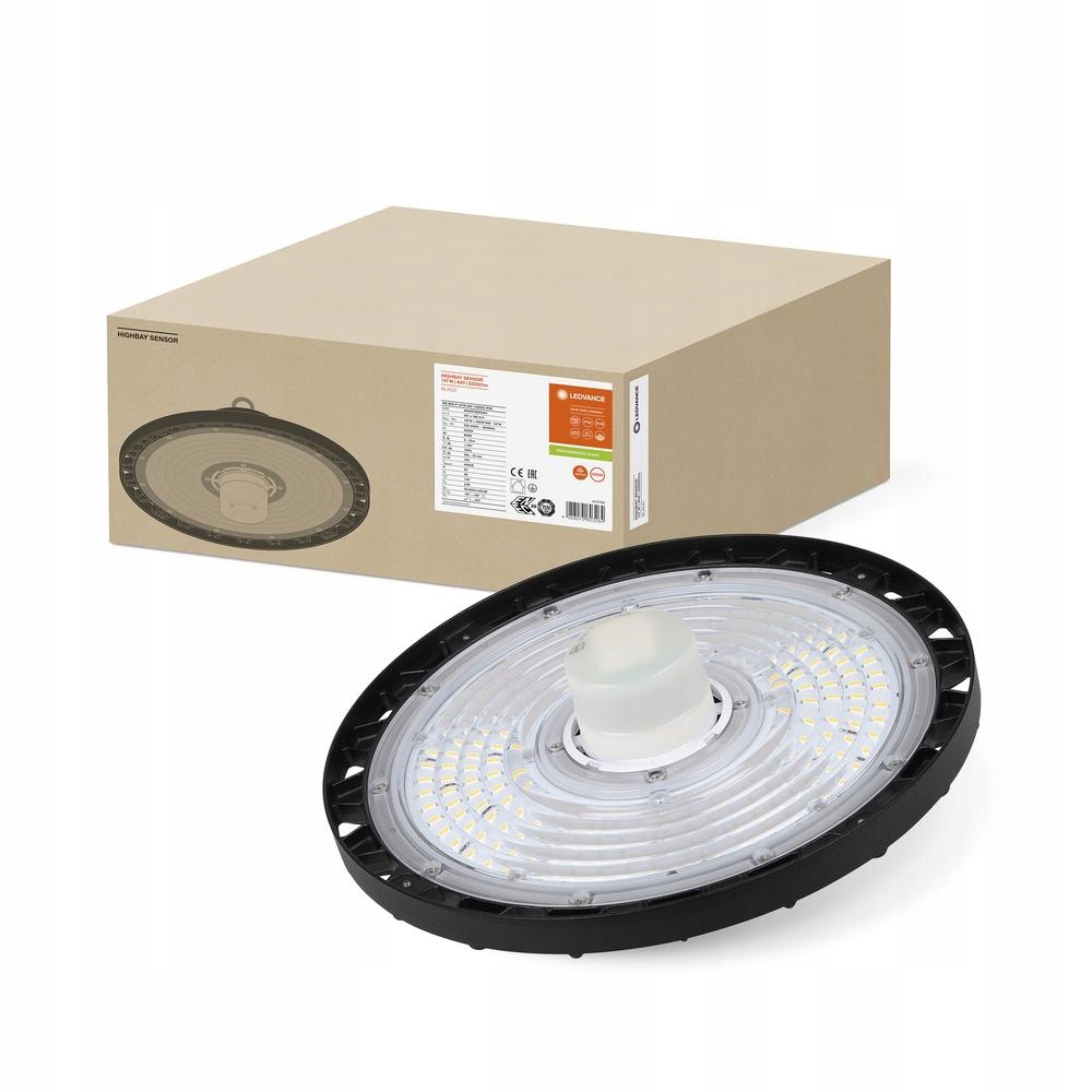 Led priemyselná lampa 147W 22000lm 4000K s snímačom pohybu súmraku IP65
