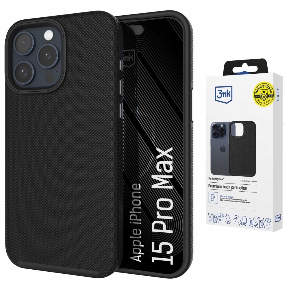 Pouzdro 3MK Fortis MagCase pro Apple iPhone 15 Pro Max