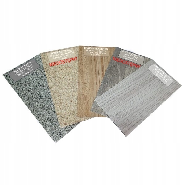 WYKŁADZINA PCV ECO JASNA SZARA DESKA 5 WZORÓW Grubość 0.7 mm
