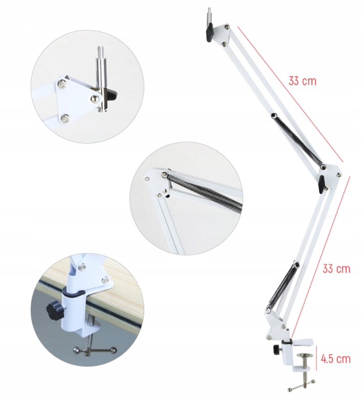 LAMPA PIERŚCIENIOWA RING DO BLATU UCHWYT 80W Marka Greifen