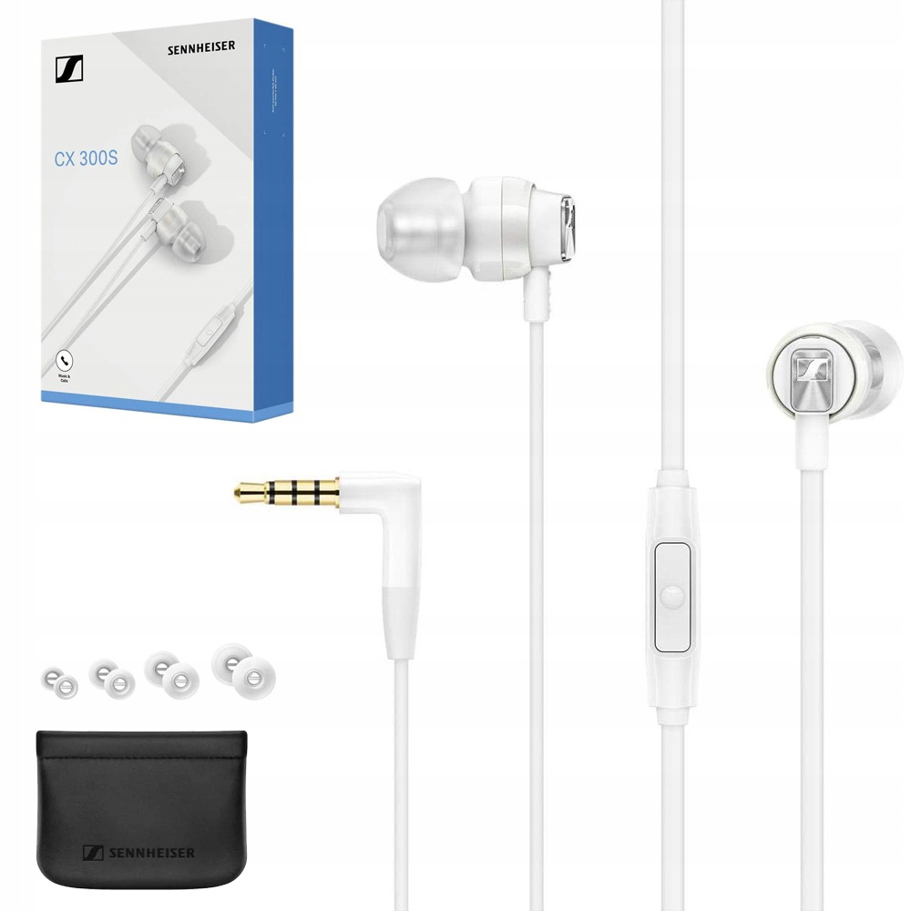 Słuchawki Dokanałowe Przewodowe Sennheiser CX300S Z Pilotem Mikrofonem