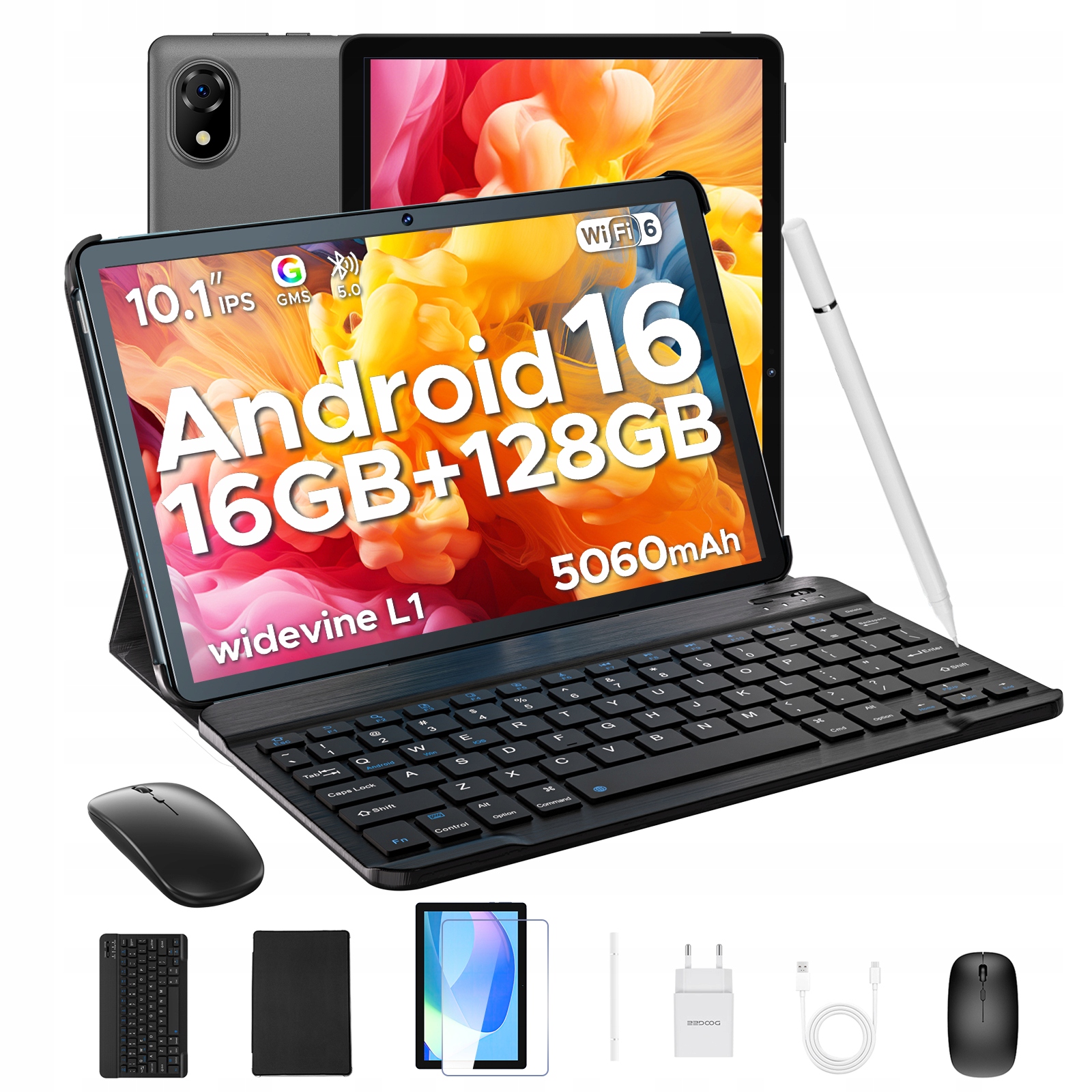 Tablet s Wifi Doogee U10 10,1" 16/128 Gb Android16 5060 mAh/1 TB/sada a Pen