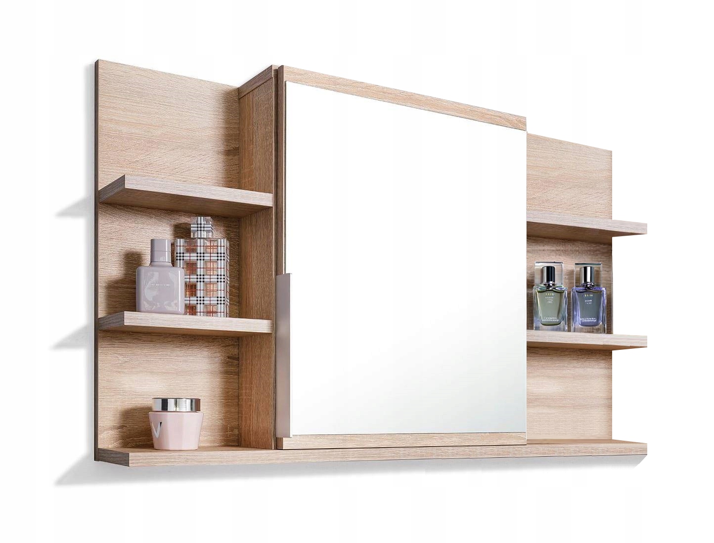 Koupelnová Skříňka Se Zrcadlem A Policemi Zrcadlová Skříňka 80/50 Dub Sonoma