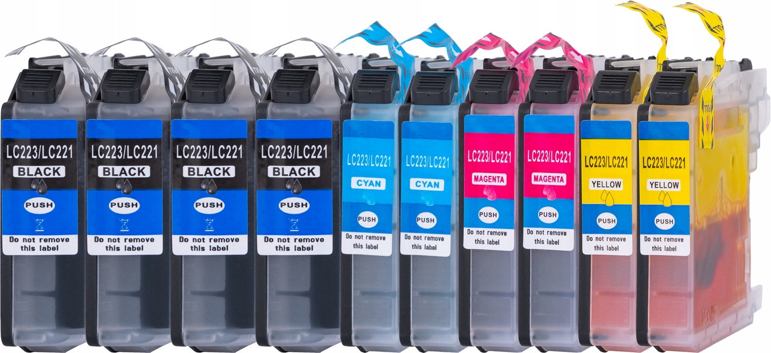 

10x Tusz Do Brother LC223 DCP-J4120DW DCP-J562DW