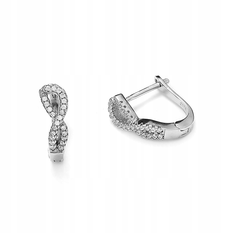 

Srebrne kolczyki Ag 925 z cyrkoniami