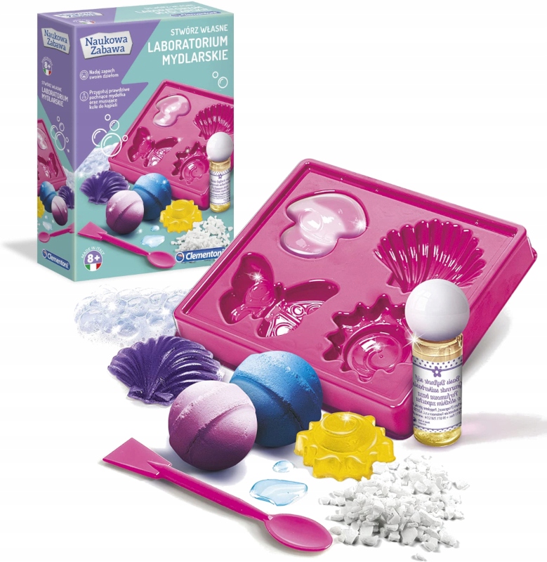 

Clementoni Laboratorium Mydlarskie Mydełka 8+