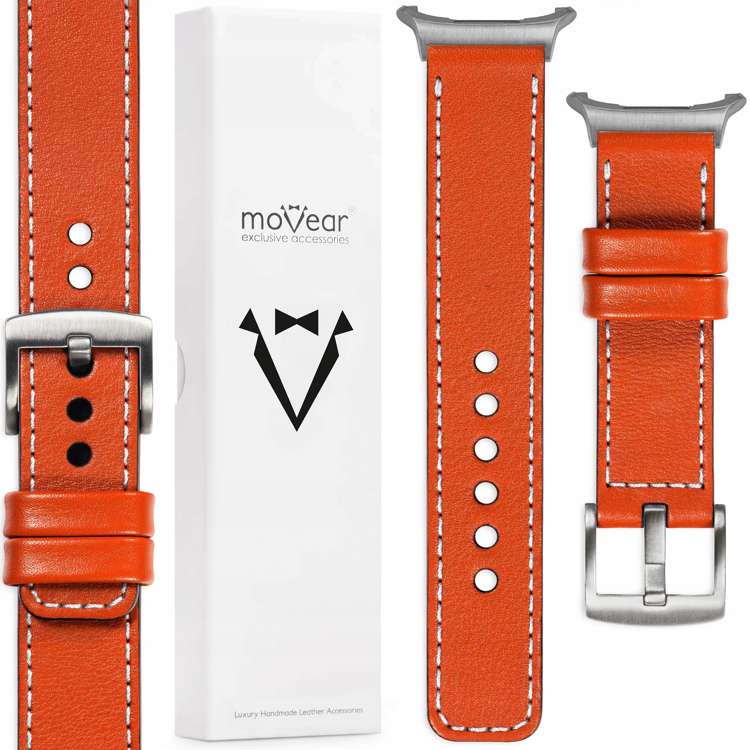 Pásek pro Samsung Galaxy Watch Ultra 22 mm Oranžový styl Movear