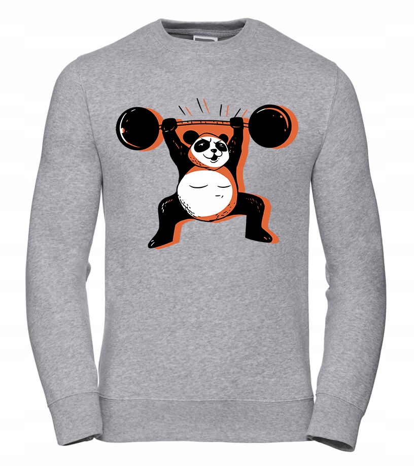 Dámská Mikina Panda do posilovny, šedá, velikost XL