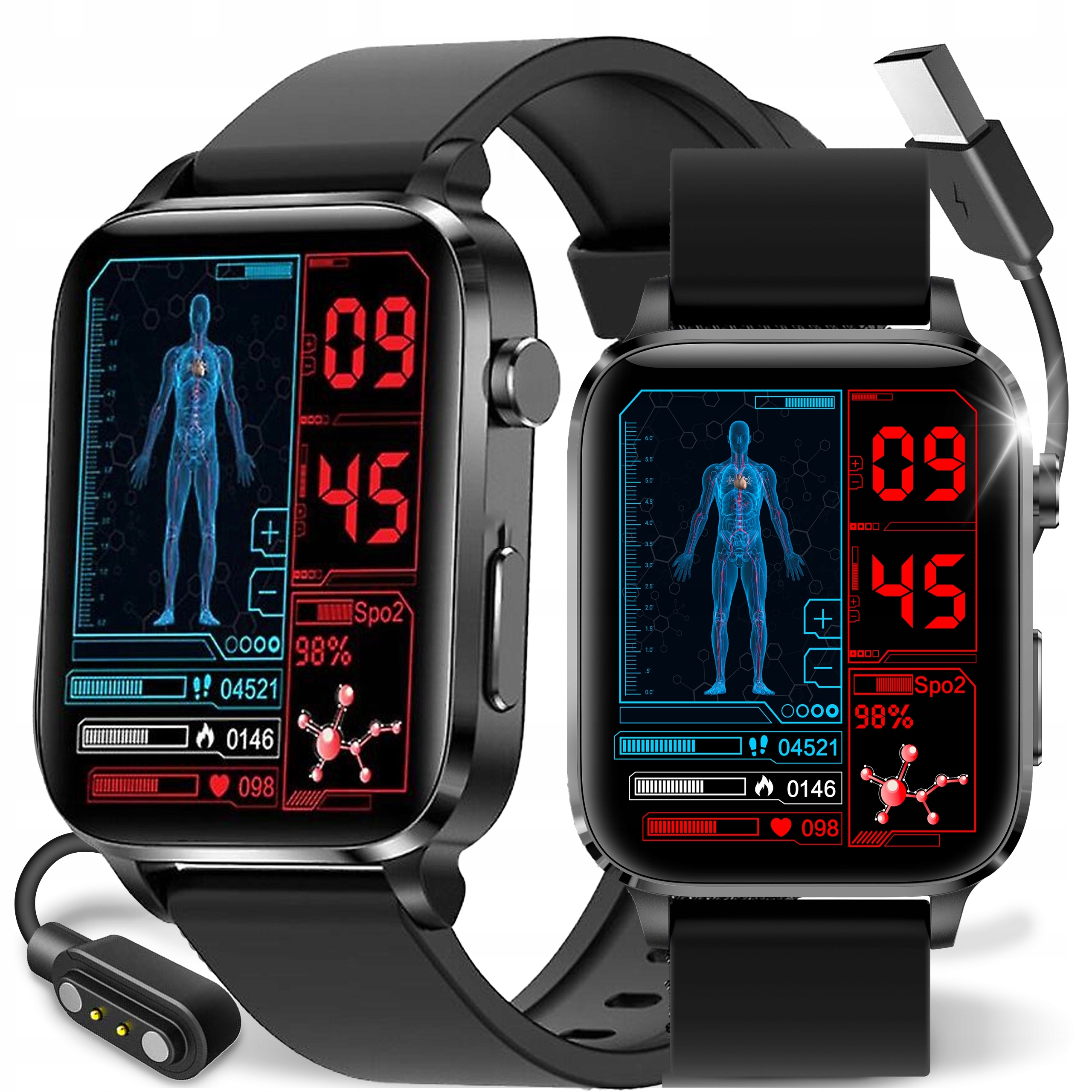 JG Smart zegarek damski JS580 POLSKIE MENU KARDIOWATCH