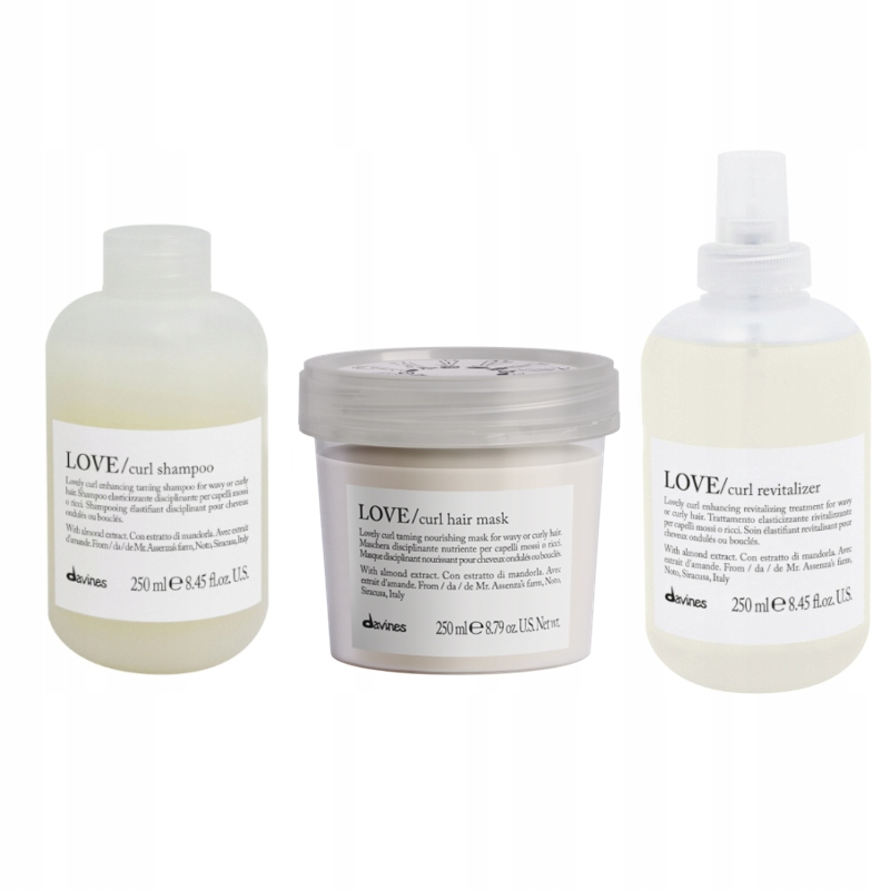 Davines Love Curl Set Šampon Maska A Milk