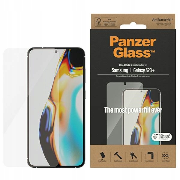 Sklo PanzerGlass Ultra-Wide Fit pro Samsung S23+ S916 Screen Protection 73