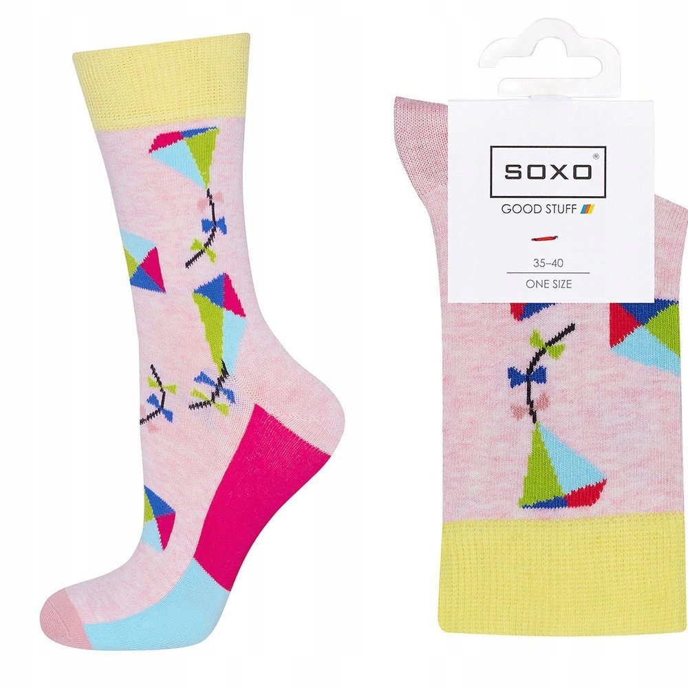 

Kolorowe Skarpety Damskie W Zabawne Wzory 35-40